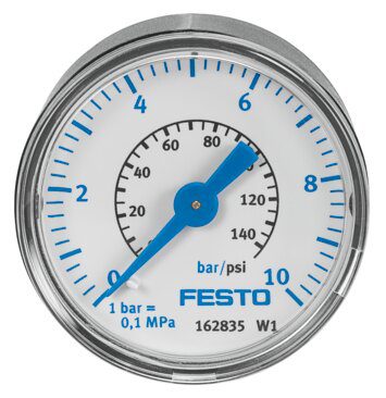 FESTO 162835 — Манометр, заднее подключение